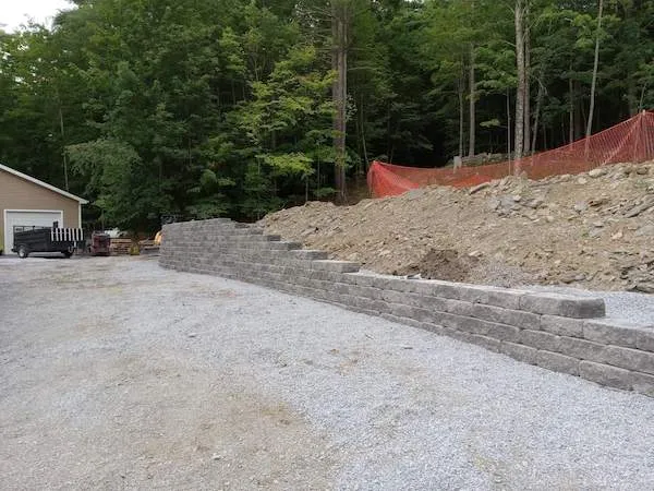 Versa-Lok retaining wall Argyle NY — Capital Land Companies retaining wall installation Albany NY
